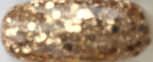 080. Baby Bell 'KC's Gold' - Best Seller - clear gel with chunky gold glitter (great over black or on its own)