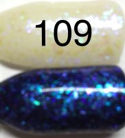 109. Baby Bell Colour changing glittery gel  'GALACTOR CAM'  A clear gel with glitter, that changes the colour of the gel it is applied over